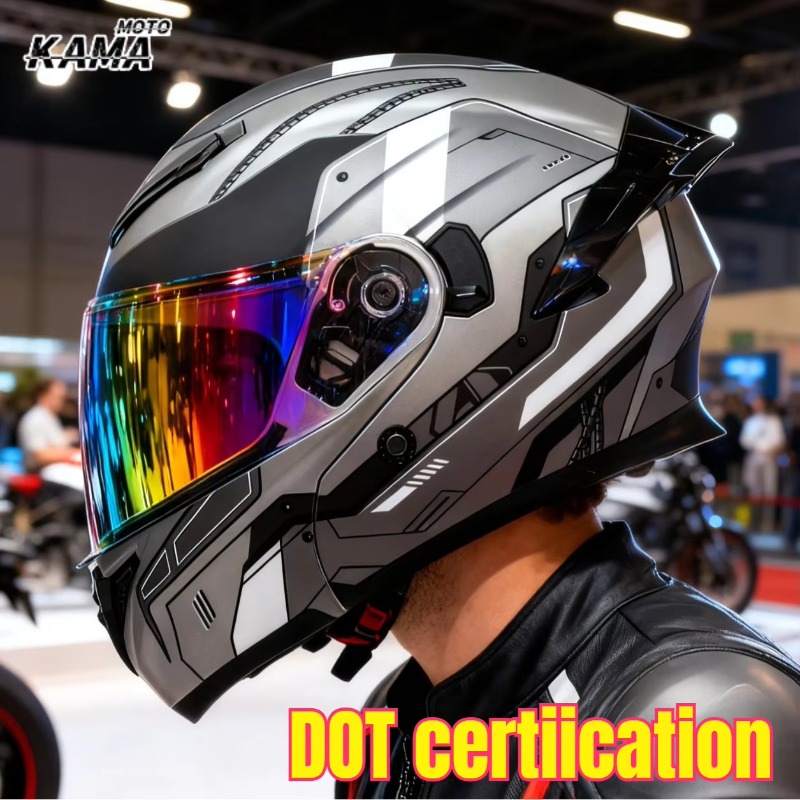 Modular Flip Up Motorcycle Helmet Dot Approved - خوذات دراجات نارية معتمدة من وزارة