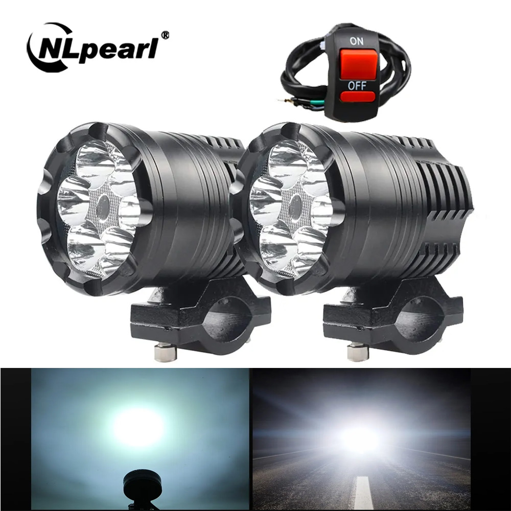 Universal Motorcycle Led Headlight Projector - NLpearl 60 واط دراجة نارية LED