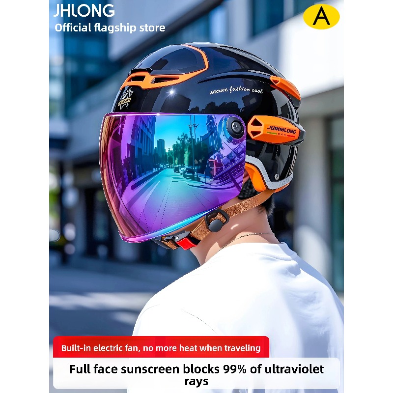 خوذة دراجة نارية صيفية كلاسيكي - مراجعة Dual Visor Motorcycle Racing Helmet وسعره